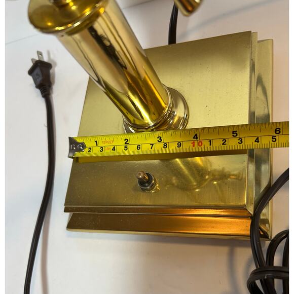 House Of Troy Articulating Brass Desk or Piano Lamp 14" Tested Model BJ24656 - Picture 5 of 11